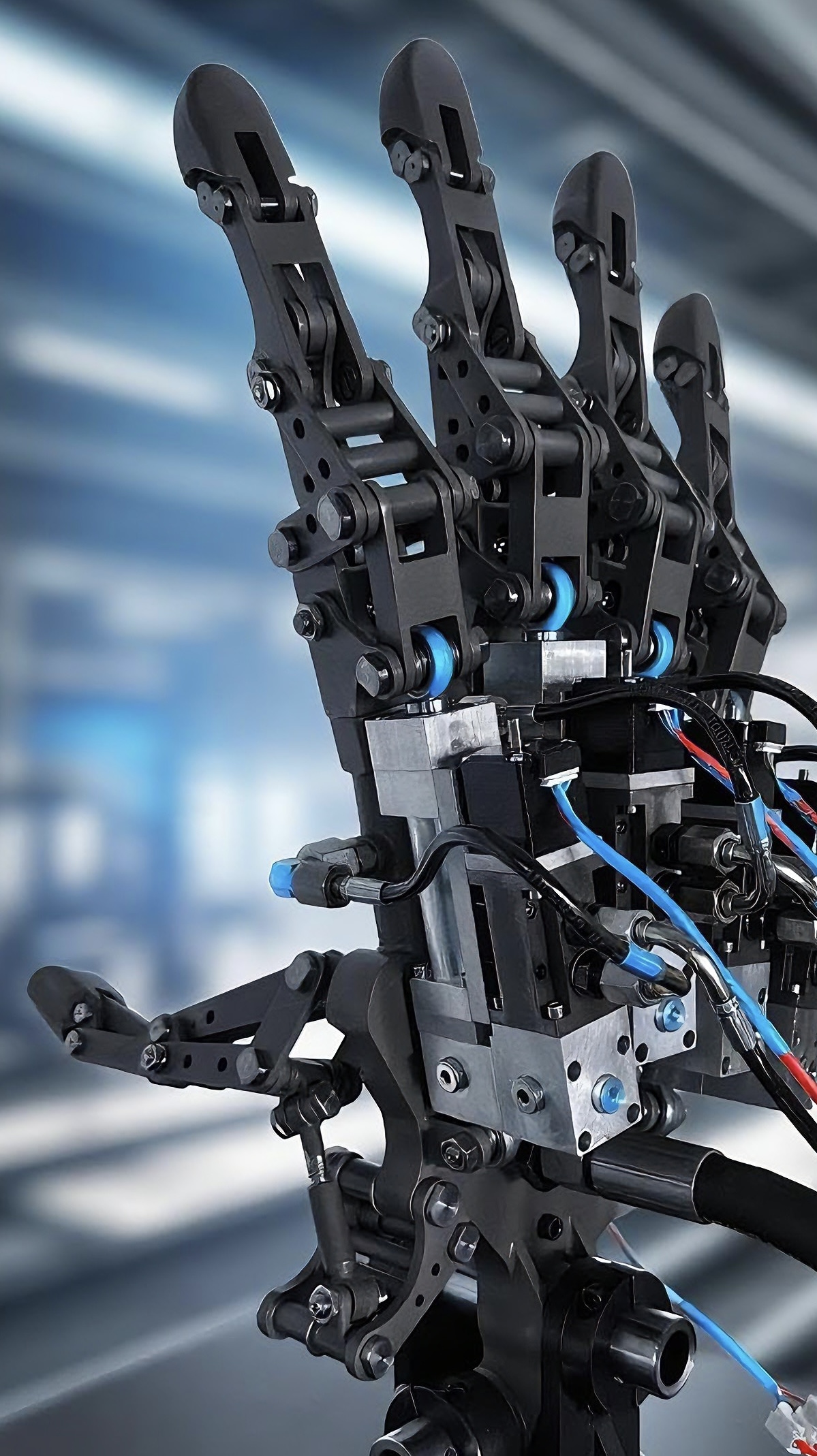 NeodraDynamics laboratory with advanced robotics equipment