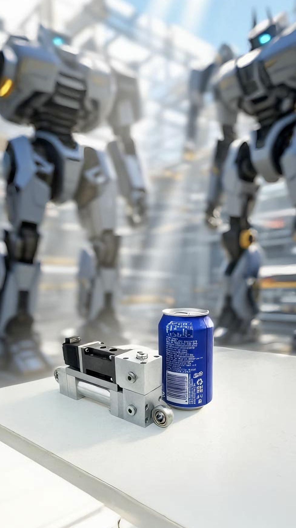 NeodraDynamics Robotics team working on humanoid robot prototype